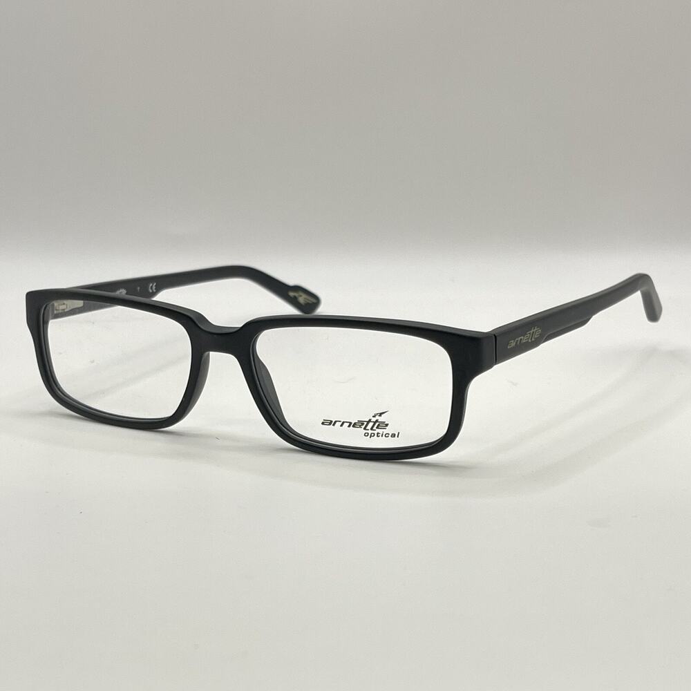 Arnette Eyeglasses MOD.7057 1108 Black Rectangle Full Rim 53-16-145 Frames Only*